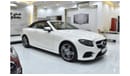 مرسيدس بنز E 400 EXCELLENT DEAL for our Mercedes Benz E400 4Matic CONVERTIBLE ( 2018 Model ) in White Color Japanese