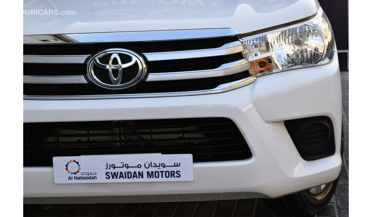 Toyota Hilux AED 1279 PM | 2.7L MT GL DC GCC DEALER WARRANTY