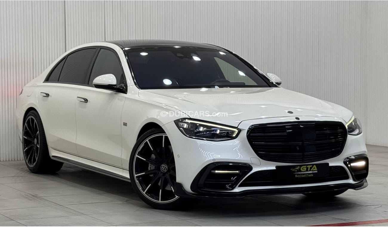 مرسيدس بنز S 580 4MATIC Exclusive 4.0L 2022 Mercedes S580 Original Brabus Kit, One Year Warranty, Full Service Histor