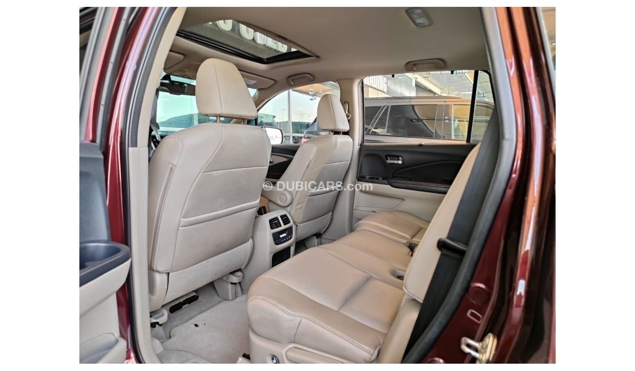 هوندا بايلوت AED 1,500 P.M | 2016 HONDA PILOT TOURING 3.5L | 280 HP | 4WD | SUNROOF | 7 SEATS | GCC