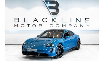 بورش تايكان 2023 Porsche Taycan GTS, 2026 Porsche Warranty, Neptune Blue, Low KMs, GCC