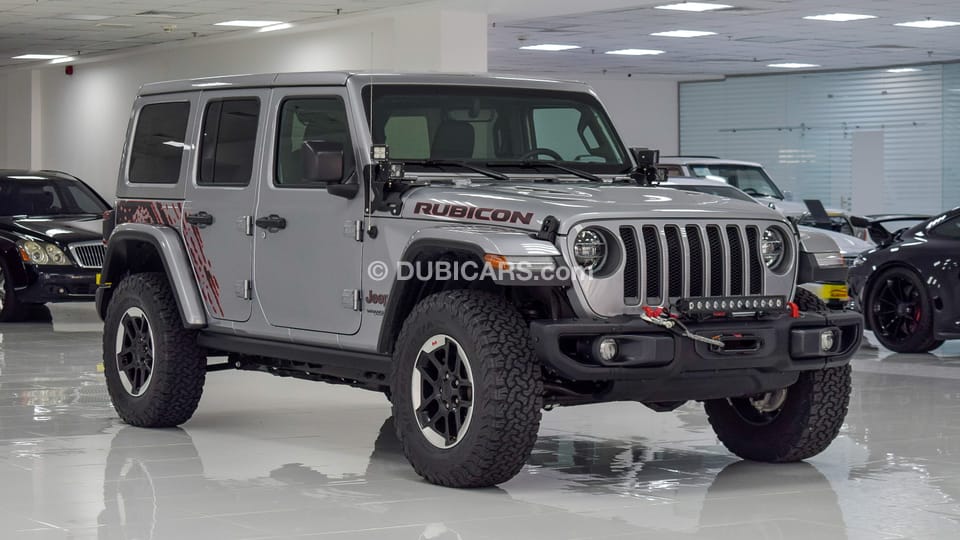 Jeep Wrangler RUBICON for sale: AED 235,000. Grey/Silver, 2020