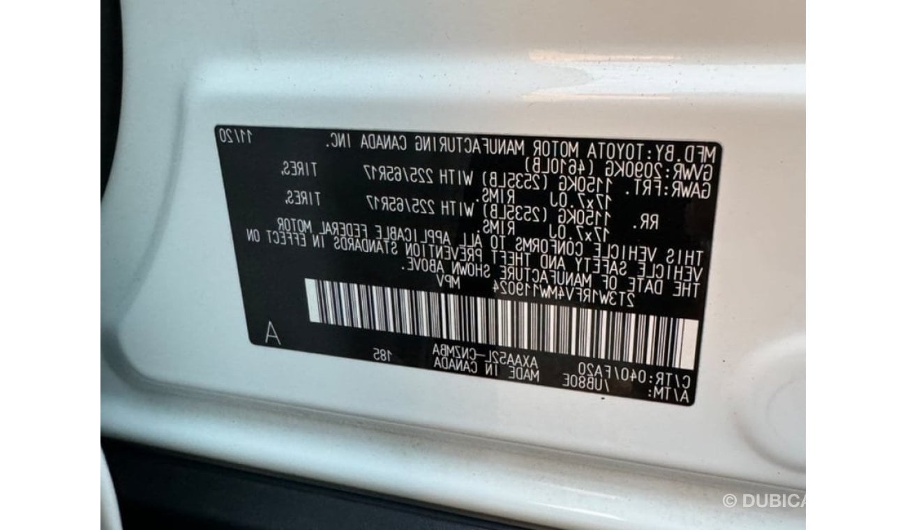 Toyota RAV4 2021 XLE KEYLESS AWD 2.5L USA IMPORTED