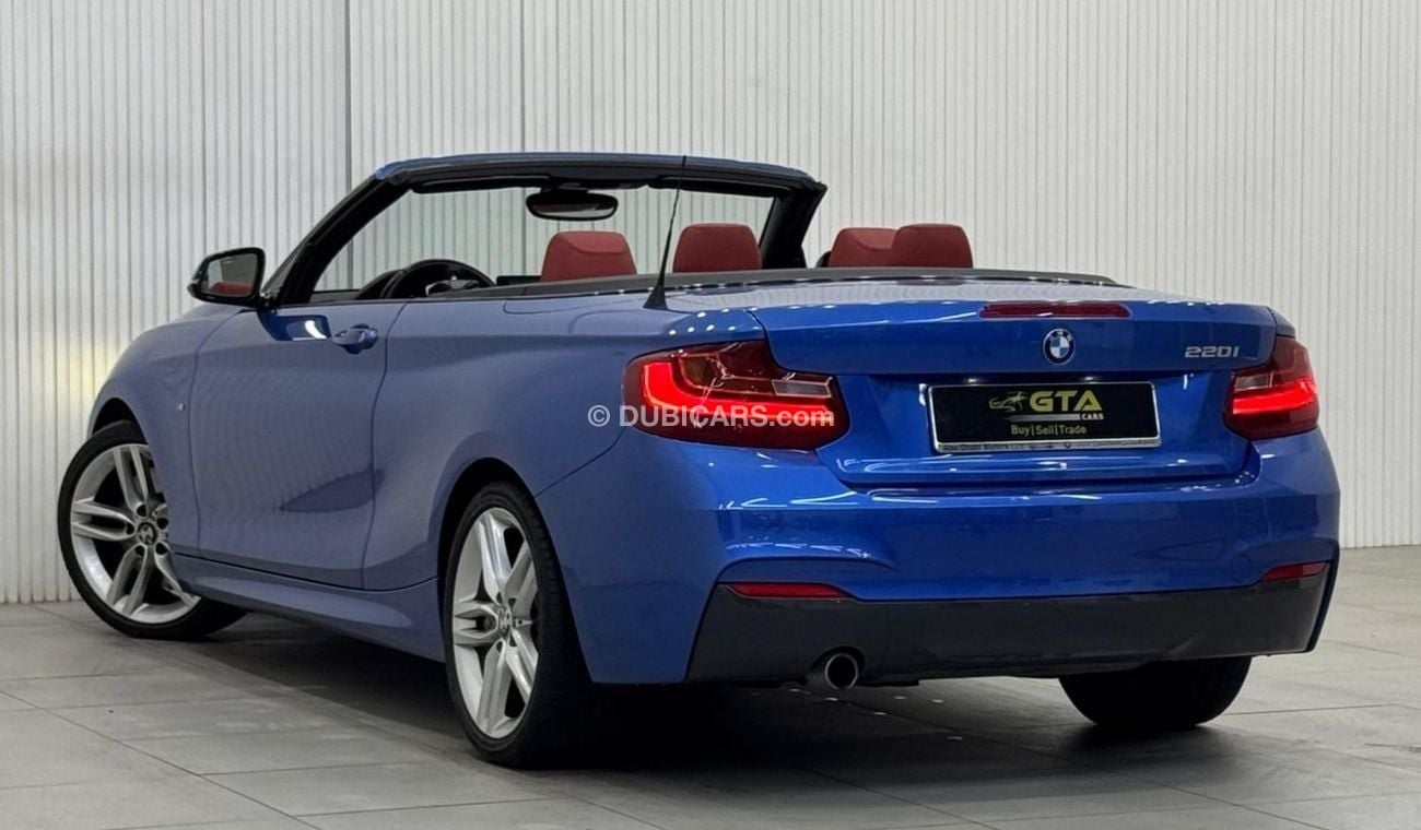 بي أم دبليو 220 sport Line 2.0L 2015 BMW 220i M-Sport Cabriolet, February 2025 BMW Service Pack, Excellent Condition