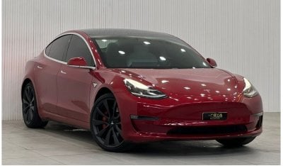 تسلا موديل 3 2020 Tesla Model 3 Performance, March 2028 Tesla Drive Unit + Battery Warranty, Low Kms, GCC