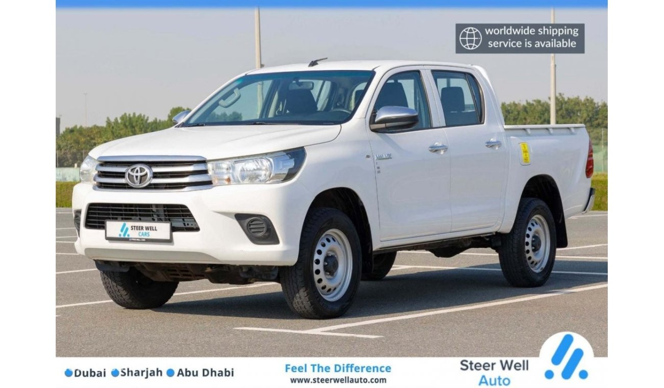 تويوتا هيلوكس GL Double Cab 2.7L 4WD Petrol A/T / GCC Specs / Excellent Condition / Book Now