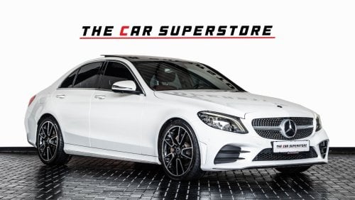 Mercedes-Benz C200 AMG Pack 2019 - MERCEDES BENZ C200 AMG LINE - GCC - FULL SERVICE HISTORY - 1 YEAR WARRANTY