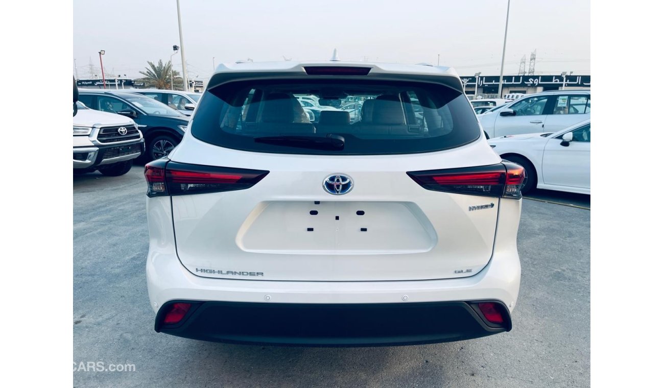 تويوتا هايلاندر TOYOTA HIGHLANDER GLE 2.5L HYBRID 2024 MODEL pearl white