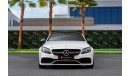 مرسيدس بنز C 63 AMG Std | 3,721 P.M  | 0% Downpayment | Well Maintained!