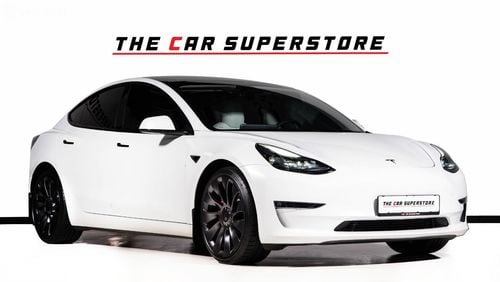 تسلا موديل 3 2023-TESLA MODEL 3 PERFORMANCE-GCC-SERVICE CONTRACT-FULL SERVICE HISTORY-WARRANTY TILL 2031