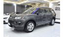 فورد إكسبلورر EXCELLENT DEAL for our Ford Explorer XLT 4WD ( 2018 Model ) in Grey Color GCC Specs