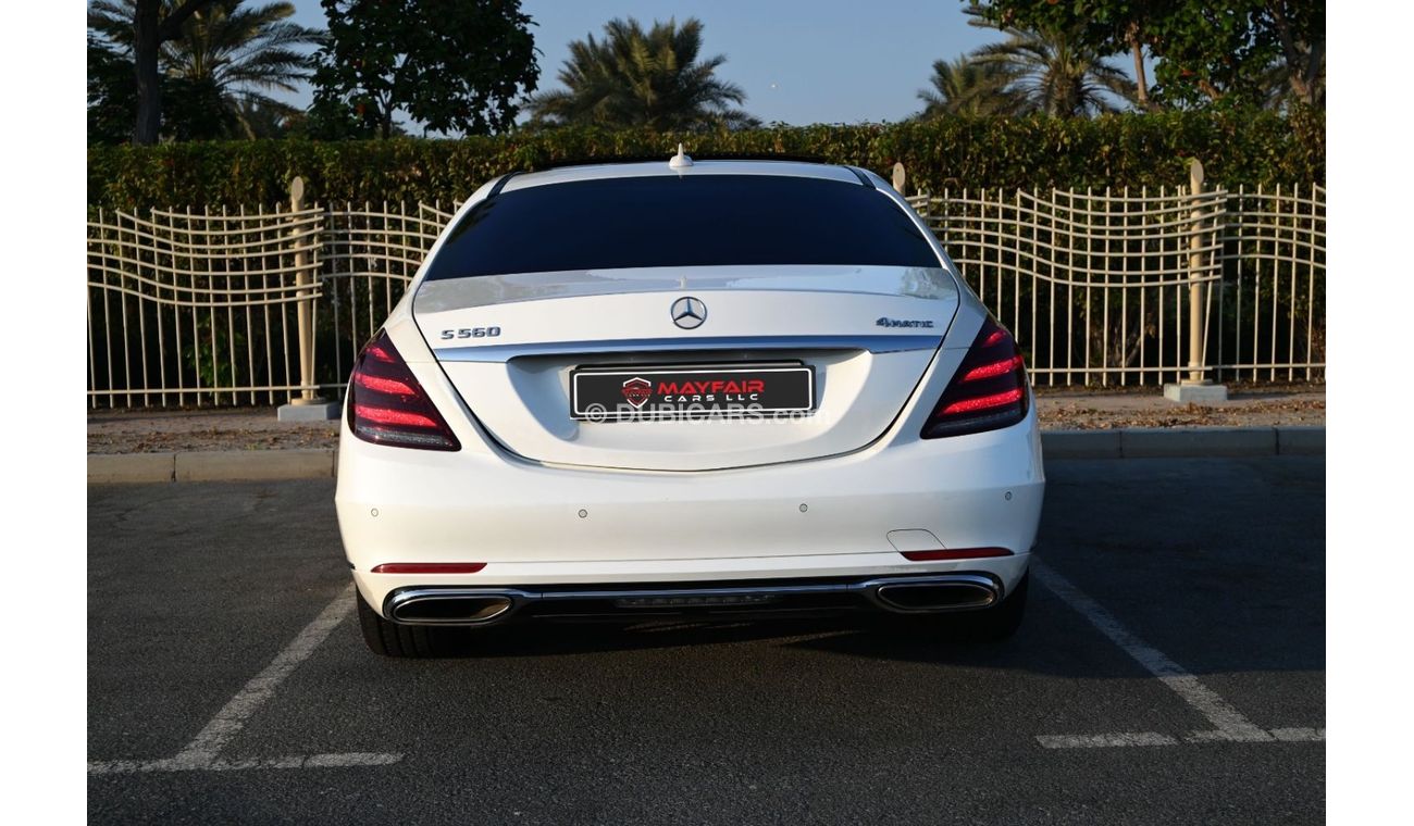 مرسيدس بنز S 550 0% DP- ACCIDENT FREE - UNLIMITED KM WARRANTY - MERCEDESE S560 4-MATIC LEXURY 2018  - JAPANESE SPECS