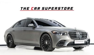 مرسيدس بنز S 580 4MATIC Exclusive 4.0L 2021-MERCEDES BENZ S580 4MATIC AMG LINE-SPECIAL CAR-FULL SERVICE HISTORY-WARRA