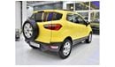 Ford EcoSport EXCELLENT DEAL for our Ford EcoSport ( 2014 Model ) in Yellow Color GCC Specs