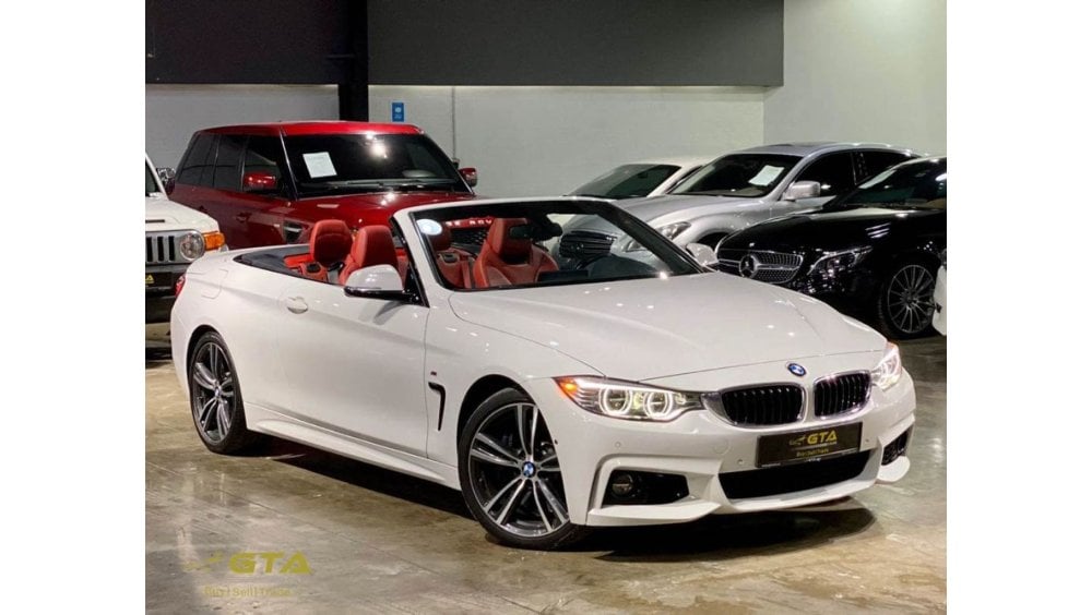 bmw 440 2017 bmw 440i m sport convertible feb 2022 bmw warranty service contract fully loaded gcc for sale aed 135 000 white 2017