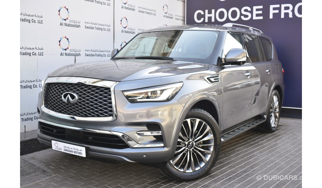 Infiniti QX80 AED 2959 PM | 5.6L V8 4WD LUXURY GCC DEALER WARRANTY