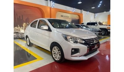 Mitsubishi Attrage AED 575 EMi @ 0% DP | Mitsubishi Attrage 2021 | GCC | 1.2L | FWD | Low Mileage