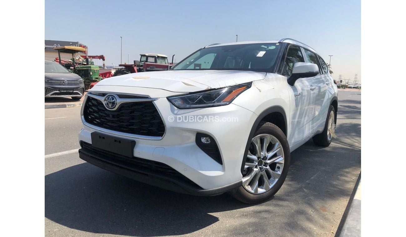 Toyota Highlander TOYOTA_HIGHLANDER_LIMITED_HYBRID_GCC_2023_WHITE_BLACK_GREY