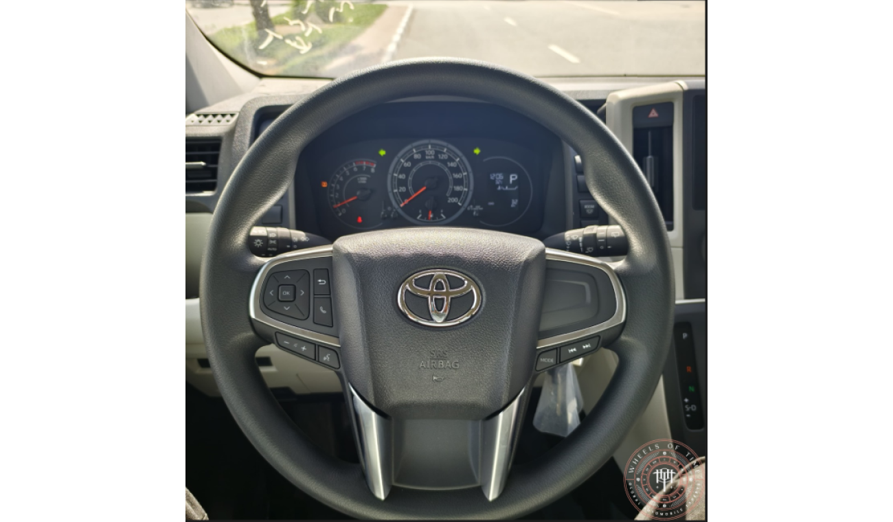 Toyota Hiace 2025 Toyota hiace  Passenger  Black bumper  3.5L petrol A/T Al futtiam spec
