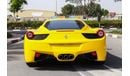 فيراري 458 Std 4.5L GCC SPEC NEAT AND CLEAN