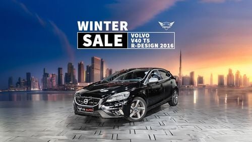 Volvo V40 R Design AED 1,000 P.M | 2016 VOLVO V40 T5 R- DESIGN 2.0L | GCC |  FULL SERVICE HISTORY | FLAWLESS C