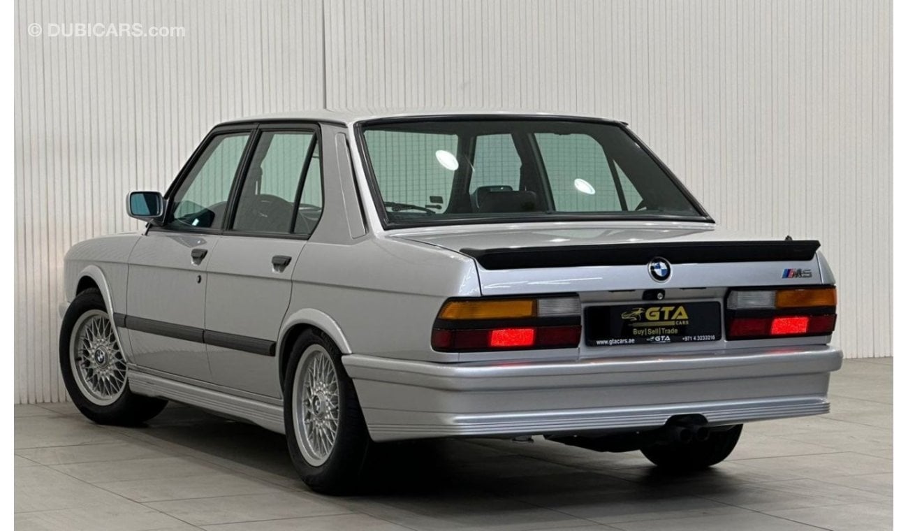 بي أم دبليو M5 1987 BMW M5 E28 , 1 OF 10 LIGHTWEIGHT M TECHNIC AERO KIT