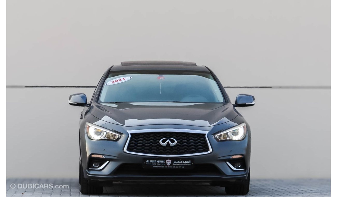 إنفينيتي Q50 2021 إنفينيتي Q50 سبورت (V37)، سيدان ذات 4 أبواب، 3 لتر 6 سلندر بنزين، أوتوماتيكية، دفع خلفي