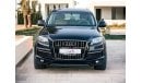 Audi Q7 45 TFSI quattro S-Line Luxury AED 1,290 PM | AUDI Q7 3.0 S-LINE | GCC SPECS | FULL OPTION | 0% DO