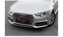 أودي A4 40 TFSI S-لاين 1,567 P.M  | 0% Downpayment | A4 30 TFSI S LINE | AGENCY SERVICED!