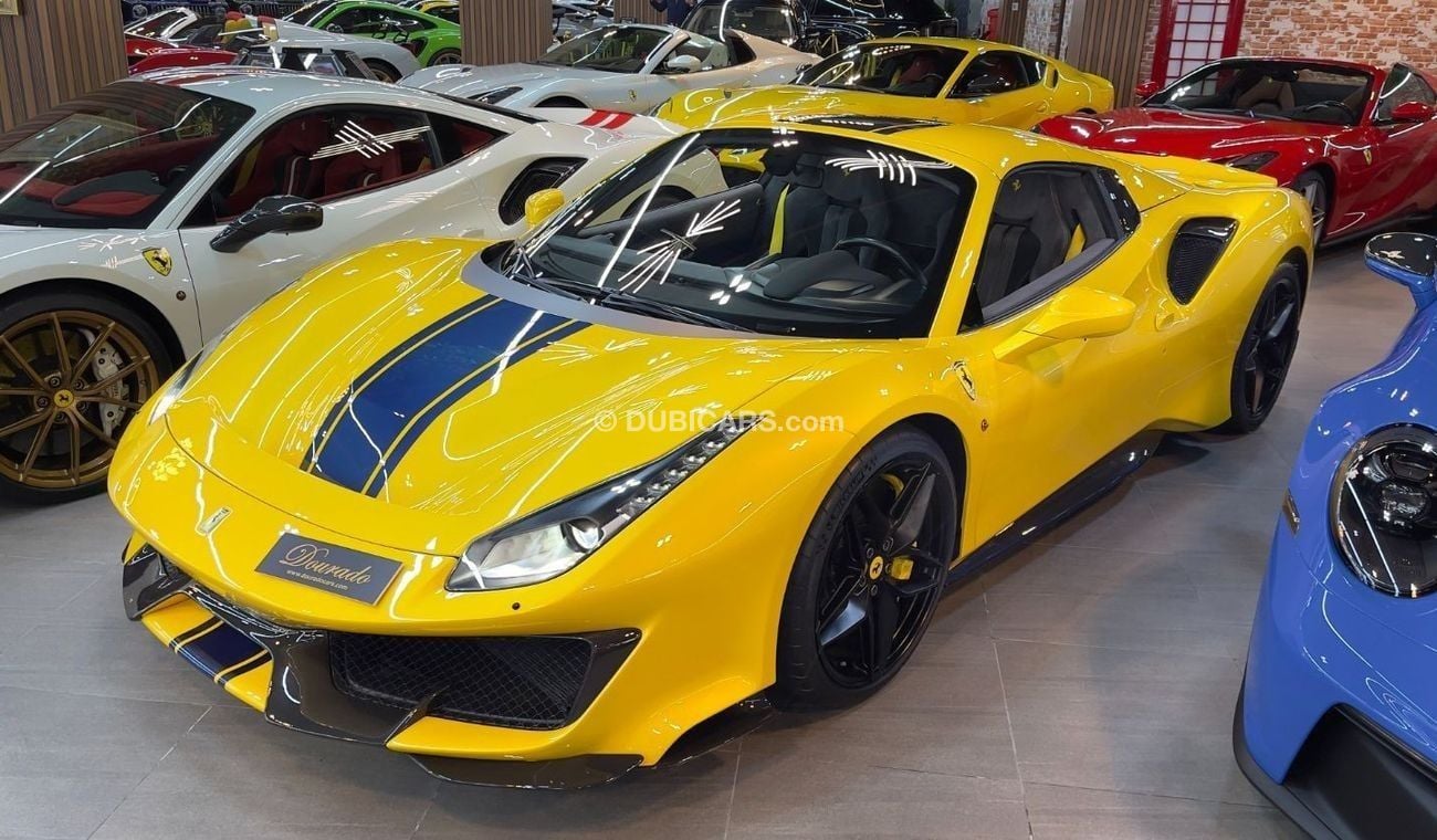 فيراري 488 Pista Spider | 2020 | Giallo Modena | Full Carbon Fiber | 720 HP