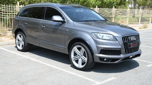 Audi Q7 TFSI quattro S-Line 0% DP - FSH - AUDI Q7 S-LINE 3.0SC 2015 - FIRST OWNER - WELL MAINTAINED - GCC