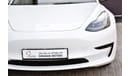 Tesla Model 3 AED 1919 PM MODEL 3 RWD AT GCC MANUFACTURER WARRANTY 2026 OR 80K KM