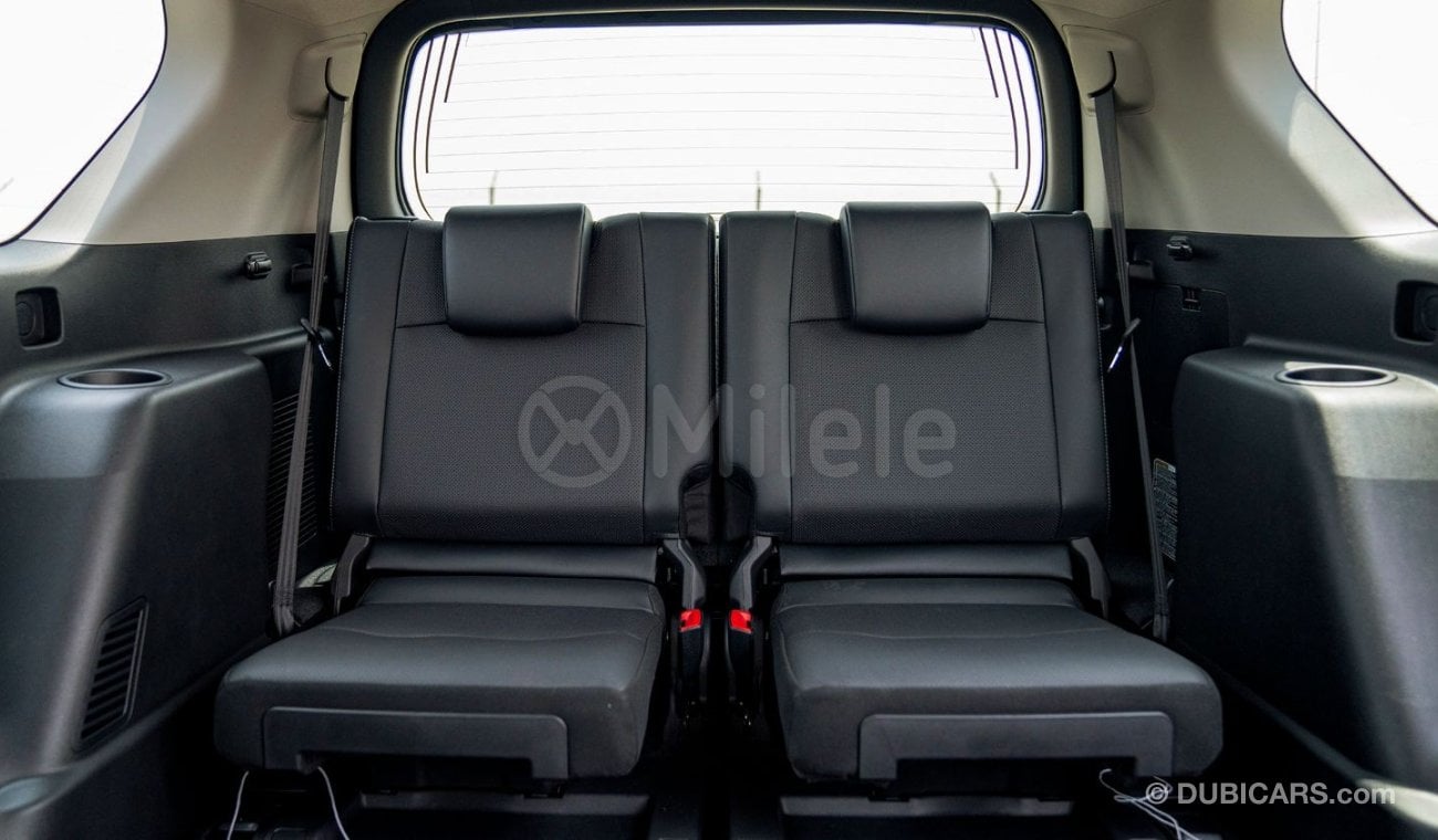 Toyota Prado VX 4.0L PETROL TIRE UNDER: BLACK WITH LEATHER + VENTILATED SEATS (EXPORT ONLY)