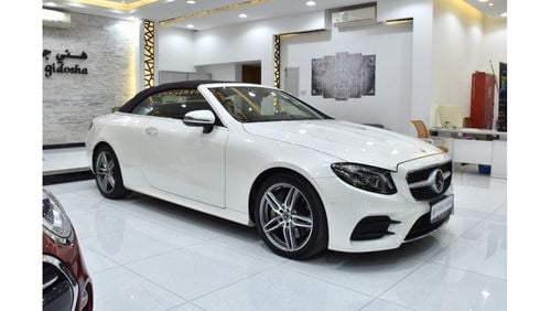 Mercedes-Benz E 400 EXCELLENT DEAL for our Mercedes Benz E400 4Matic CONVERTIBLE ( 2018 Model ) in White Color Japanese