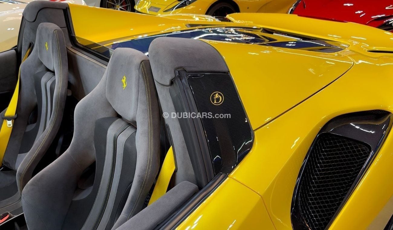 فيراري 488 Pista Spider | 2020 | Giallo Modena | Full Carbon Fiber | 720 HP