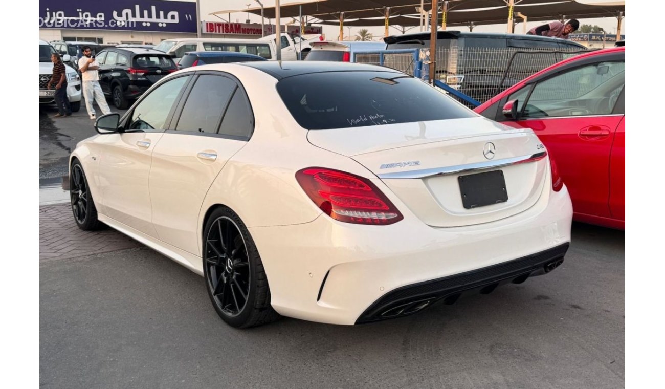 مرسيدس بنز C 43 AMG MERCEDES C43 2018 WHITE INSIDE RED JAPAN IMPORT WITH LOW MILLAGE