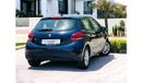 Peugeot 208 Active Plus AED 340 PM | PEUGEOT 208 2019 | GCC SPECS |  HATCHBACK | MINT CONDITION |  0% DOWNPAYMEN