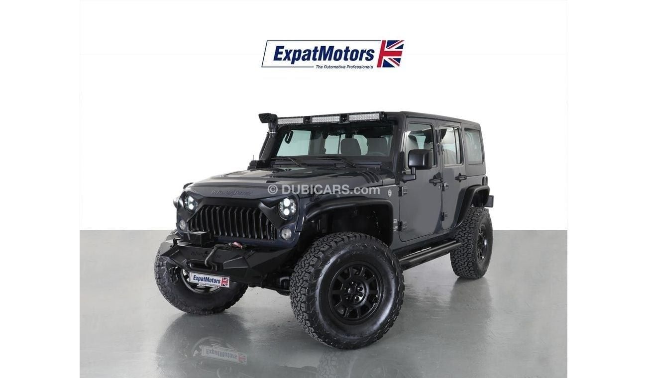 Jeep Wrangler Unlimited Sport 3.6L M/T Unlimited Sport 3.6L Manual• 2,259x48 • 0% DP • 2017 • Warranty • GCC •