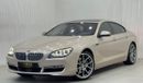 بي أم دبليو 650i Std 4.4L 2015 BMW 650i Gran Coupe, Full BMW Service History, Fully Loaded, Low Kms, GCC