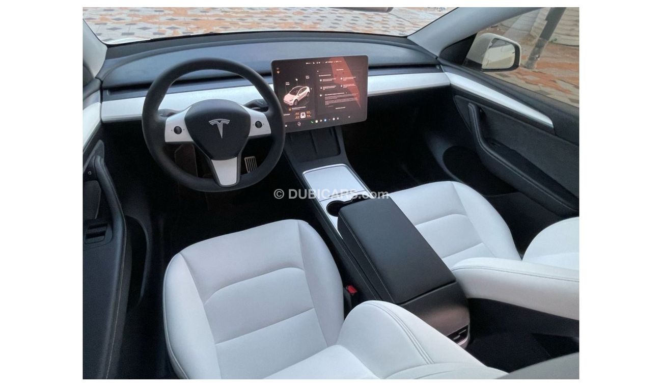 Tesla Model Y TESLA MODEL Y LONG RANGE DUAL MOTOR MODEL : 2023 MILEAGE : 24,000 km PRICE : 172,000 DIRHAMS Gulf sp