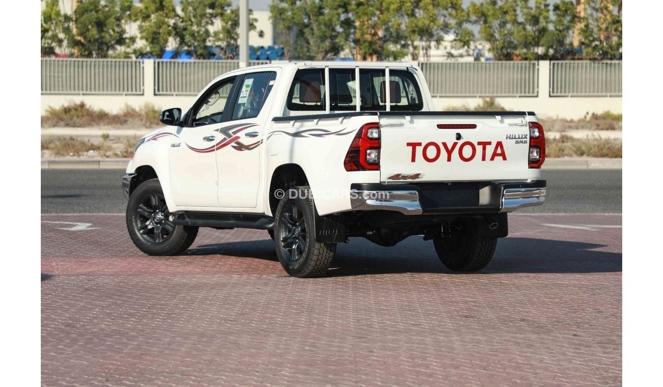 تويوتا هيلوكس 2025 TOYOTA HILUX 2.7 SR5 - SUPER WHITE inside RED | Export Only