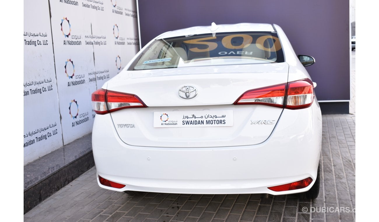 Toyota Yaris AED 1019 PM | 1.5L SE SEDAN GCC DEALER WARRANTY