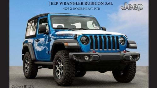 جيب رانجلر JEEP WRANGLER RUBICON 3.6L 4X4 2 DOOR HI A/T PTR 2022 Model Year Export Price