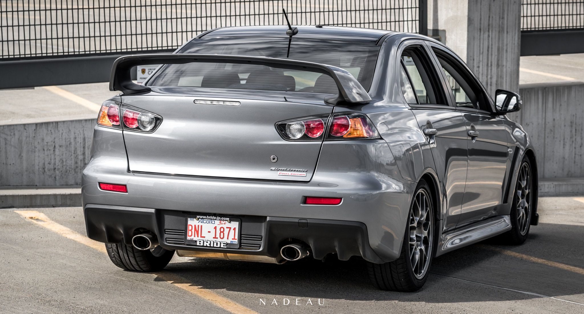 Mitsubishi Evo exterior - Rear Left Angled