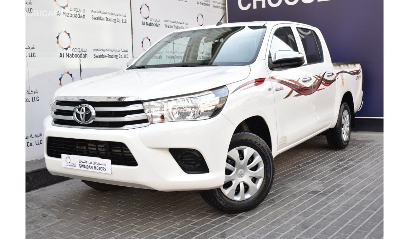 Toyota Hilux AED 1279 PM | 2.7L MT DC 2WD GCC DEALER WARRANTY