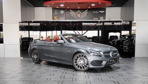 Mercedes-Benz C 300 AMG Pack AED 1,999 P.M | 2017 C300 CONVERTIBLE COUPE  AMG | UNDER WARRANTY | GCC | 360 CAMERAS