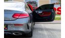 Mercedes-Benz C 200 Coupe Mercedes-Benz C200 Coupe AMG Pack 2018 GCC under Warranty with Flexible Down-Payment.