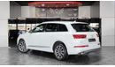 Audi Q7 AED 1,100 P.M | 2017 AUDI Q7 45 TFSI QUATTRO  | 7 SEATS | GCC | FULL SERVICE HISTORY