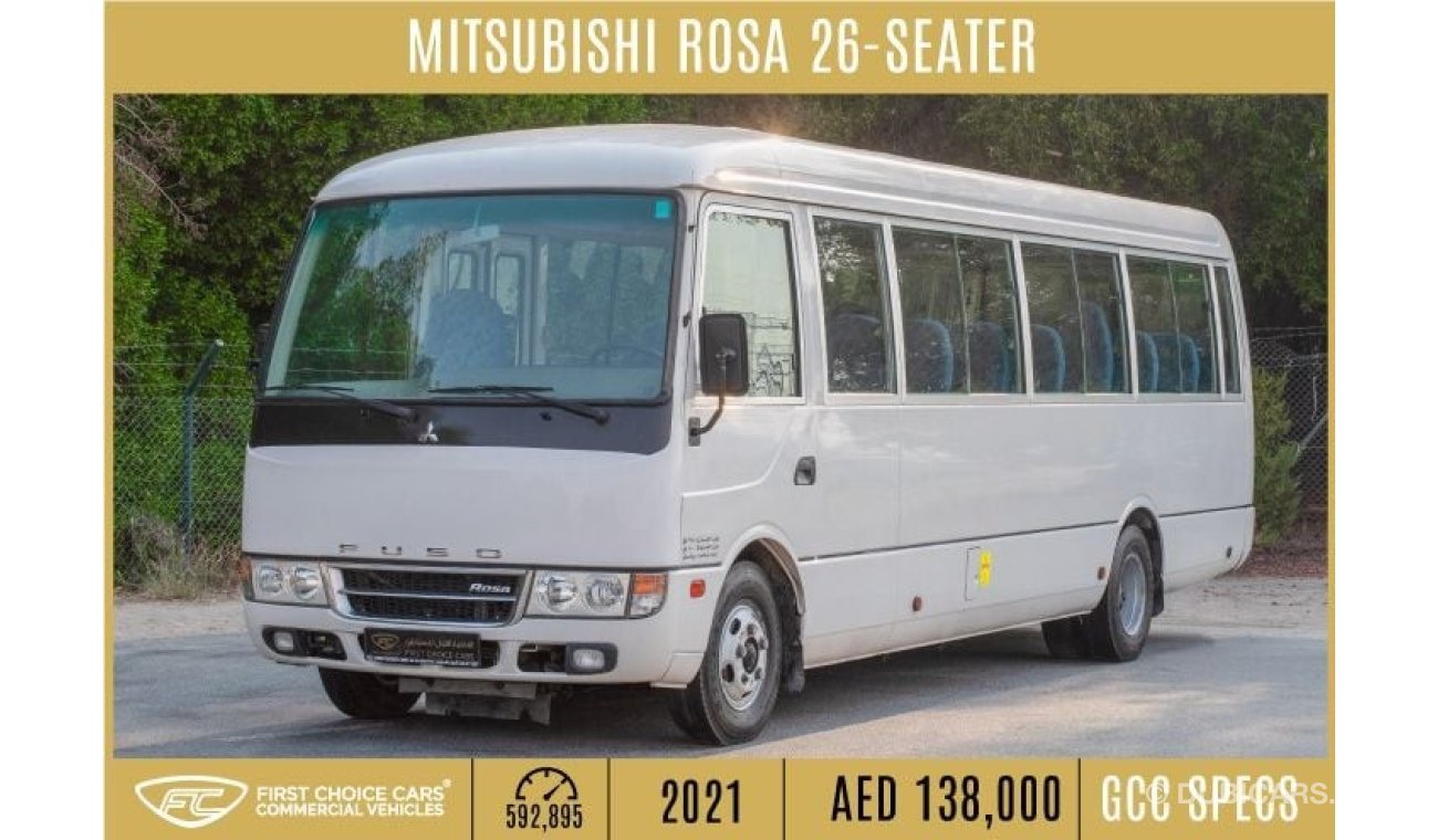 Mitsubishi Rosa 2021 | MITSUBISHI ROSA | STD-ROOF 26-SEATER | AC - AUTOMATIC DOOR - CD PLAYER |  M22014