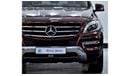 مرسيدس بنز ML 350 EXCELLENT DEAL for our Mercedes Benz ML350 ( 2014 Model ) in Burgundy Color GCC Specs